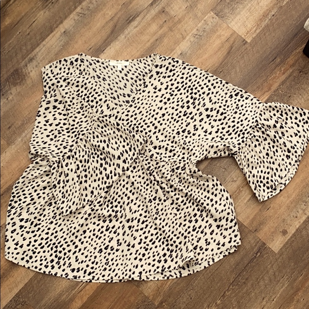 Babydoll Leopard Print Blouse